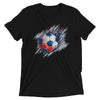 Image of Red, White and Blue Soccer Ball Short sleeve t-shirt