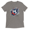 Image of Red, White and Blue Soccer Ball Short sleeve t-shirt